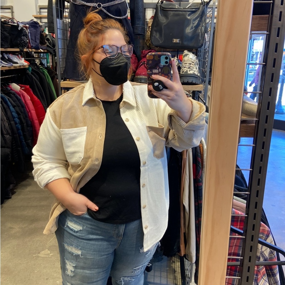 Two Toned Button Down